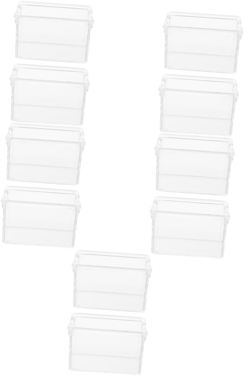 Cabilock 10pcs Tea Bag Storage Organizer Box for Sugar Packets and Tea Bags Design Easy Access Structure for Use