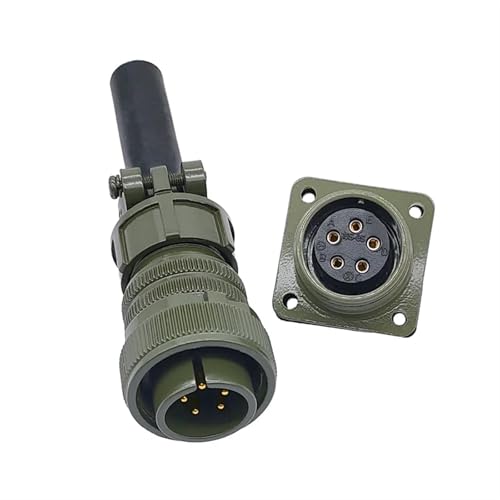 Conector MIL-C MS3102 circular tipo 5015 16S-8 con socket 3102 16-1P, 1 pieza 6