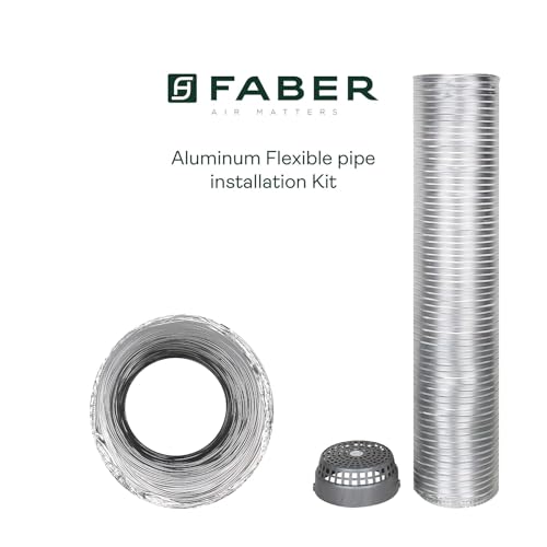 Image of Faber Aluminum Chimney Installation kit with Cowl & Clamps