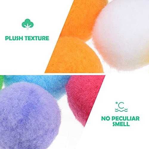 TEHAUX Pompons Artes E Artesanato Brinquedo Pom Pom Gatinho 4Cm Dias Bolas de Pompom Sortidas Bolas