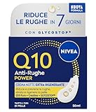 NIVEA Q10 Anti-Rughe Power Crema Viso Notte Extra Rigenerante 50 ml, Crema viso antirughe e idratante, Crema viso Acido Ialuronico, Coenzima Q10 e Creatina per un doppio booster di collagene
