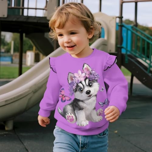 ZFRXIGN Graphic Sweatshirt for Kids 1-8 Years Long Sleeve Athletic Shirt for Causal Wear4