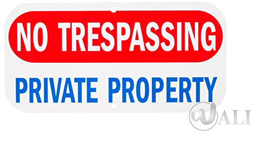 WALI Aluminum Sign for Home Business Security, Legend 