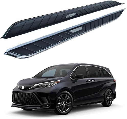 king of car tuning Fits for All New Toyota Sienna 2021 2022 2023 Running Boards Side Steps Side Bar Pedals Platform, Black
