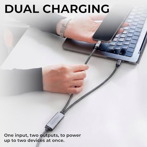 Image of Rolling Square inCharge Cerbero 100W USB-C Cable, Black, 5ft