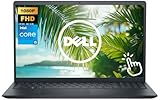 Dell Inspiron 15' Touchscreen Laptop, 12GB RAM 1TB Storage (512GB SSD+512GB External), 10-Core Intel Core i5 Processor, FHD 1920 x 1080 IPS Display, Windows 11, SD Card Reader, Black