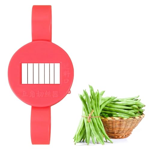 Rallador de frijoles, cortador de frijoles afilado con mango ergonómico, multipropósito vegetal judías verdes cortador de judías verdes, herramienta de cocina de trituradora de verduras