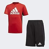 adidas JB TR Set Tee Sportset, Kinder S Schwarz/Weiß (rojint)