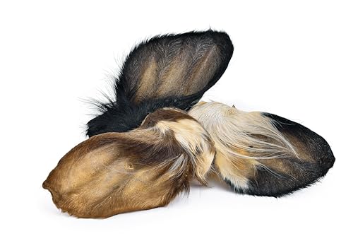 Kaureks Natur Hundeleckerlies Rinderohren mit Fell und Muschel 2x10 STK. Kausnack, wie Rinderkopfhaut