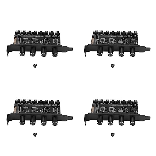Controlador de velocidad de ventilador de enfriamiento de 8 canales y 4 perillas para caja CPU