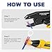 haisstronica Crimping Tool For Heat Shrink Connectors-AWG 26-10 Ratchet Wire Terminal Crimper-Ratcheting Crimper Tools-Available For Insulated Nylon Connectors and Electrical Wire Connectors HS-8327
