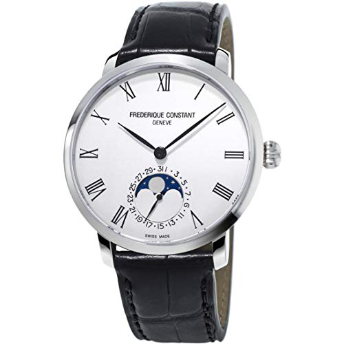 Frederique constant slimline automatic movement silver dial men's…