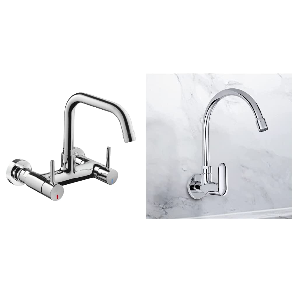 Kohler Cuff Dual Handle Wall Mounted Premium Kitchen Faucet with Mixer