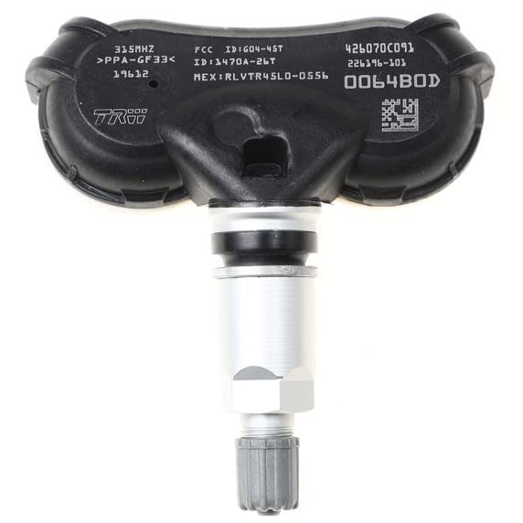 42607-0C091 TPMS Sensor de monitor de presión de neumáticos trasero delantero izquierdo compatible con Toyota Tundra Sequoia 2018 2019