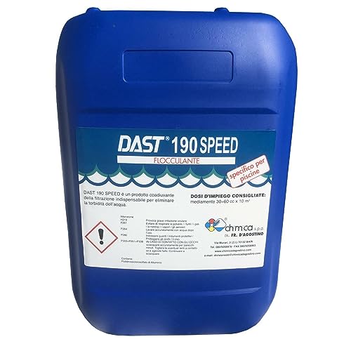 kg 10 Dast 190 Speed Flocculante liquido schiarente per piscina e spa