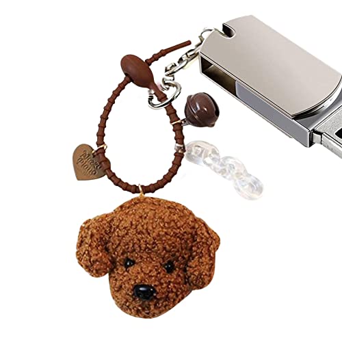 キーホルダー ぬいぐるみ,かわいいぬいぐるみ犬ぬいぐるみキーチェーン | グッディバッグフィラー、カーニバルの賞品、教室の報酬、イースターエッグの装飾キーサプライ。