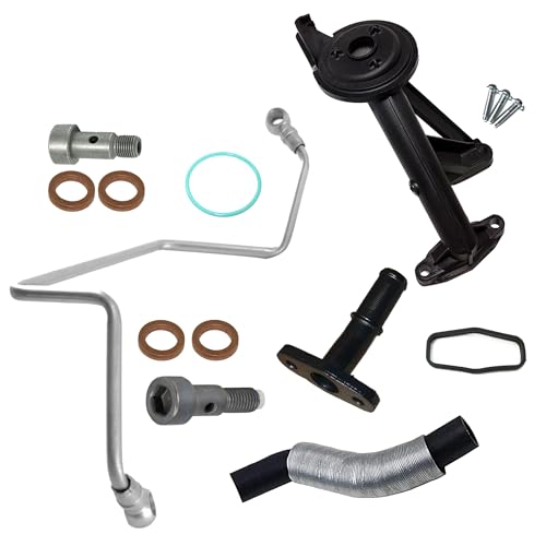 Partsline Kit montage turbo compatible avec moteur 1.6 HDi 110 DV6 - crépine huile tuyau graissage vis banjo