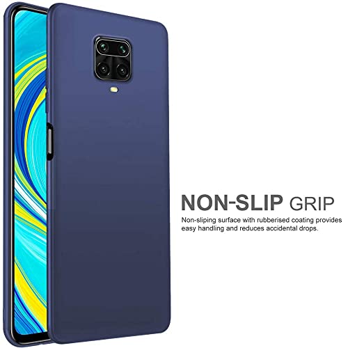 Image of TheGiftKart Sleek Back Cover Case for Redmi Note 10 Lite /Note 9 Pro /Pro Max /Poco M2 Pro | Slim Fit Protective Design | Ultra Matte Finish | Camera Protection Bump | Soft Silicon Case (Silicone, Blue)