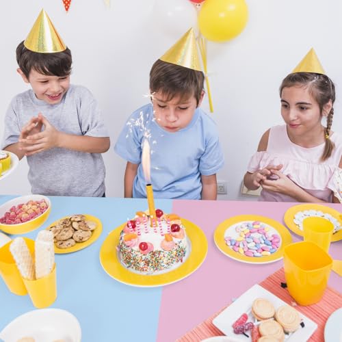 Image of mwellewm 3 Pcs Gender Reveal Table Cloths Decorations Supplies Disposable Plastic Pink and Blue Tablecloth Rectangle Pastel Table Cover for Boy Girl Baby Shower Birthday Party Favors Unicorn Princess