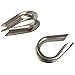 Anndason 50 PCS M3 304 Stainless Steel Thimble for 1/8" - 3/32" Diameter Wire Rope Cable Thimbles Rigging (50 Pieces)