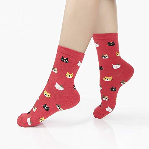 Image of Cute Animal Design Women's Socks Casual Cotton Crew Novelty Socks