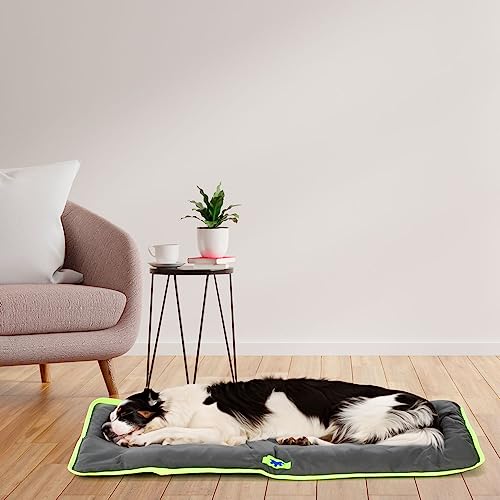 FERPLAST - Tappetino per Cani e Gatti - Cuccia per Cani Lavabile Media - Materassino per Cani - Impermeabile e Antigraffio - Tappetino per Auto, Cucce e Cestini per Cani - Jolly, 83 x 50 CM, NERO