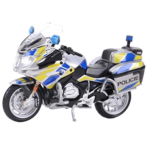 BMW R1200 RT voiture de police tchèque miniature moto moulée sous pression 1:18
