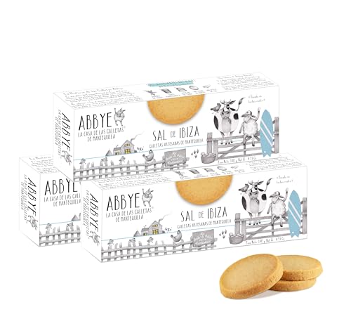 ABBYE | Galleta de mantequilla (Pack 3, Sal de Ibiza)
