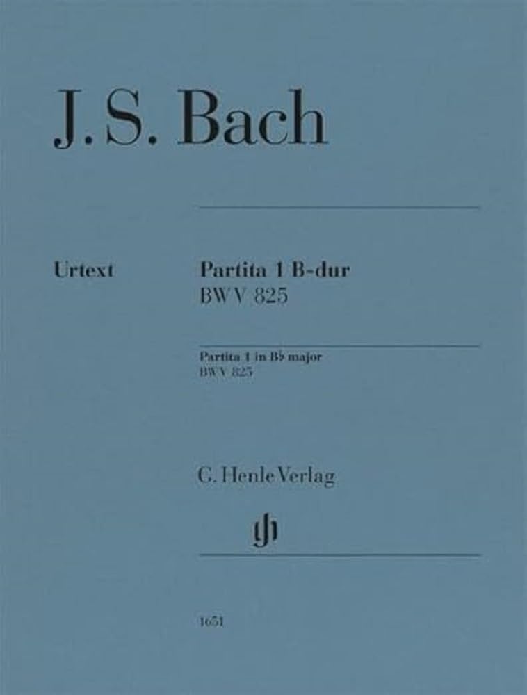 Partita Nr. 1 Bb Major - Partita Nr. 1 B-dur - Piano Sheet Music - G. Henle Verlag (HN 1651): Besetzung: Klavier zu zwei Händen