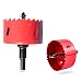 Produktbild M42 Bimetall Lochsäge, Bimetall Lochsäge 110mm Rot, lochschneider fuer Metall,für Holz Aluminium Eisenblech Rohr Kunststoff, Lochsägenschneider Schneidbohrer für Blech Holz Kunststoff