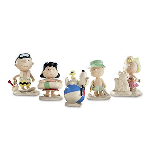 Lenox 854616 Peanuts 5-Piece Beach Party Figurine Set