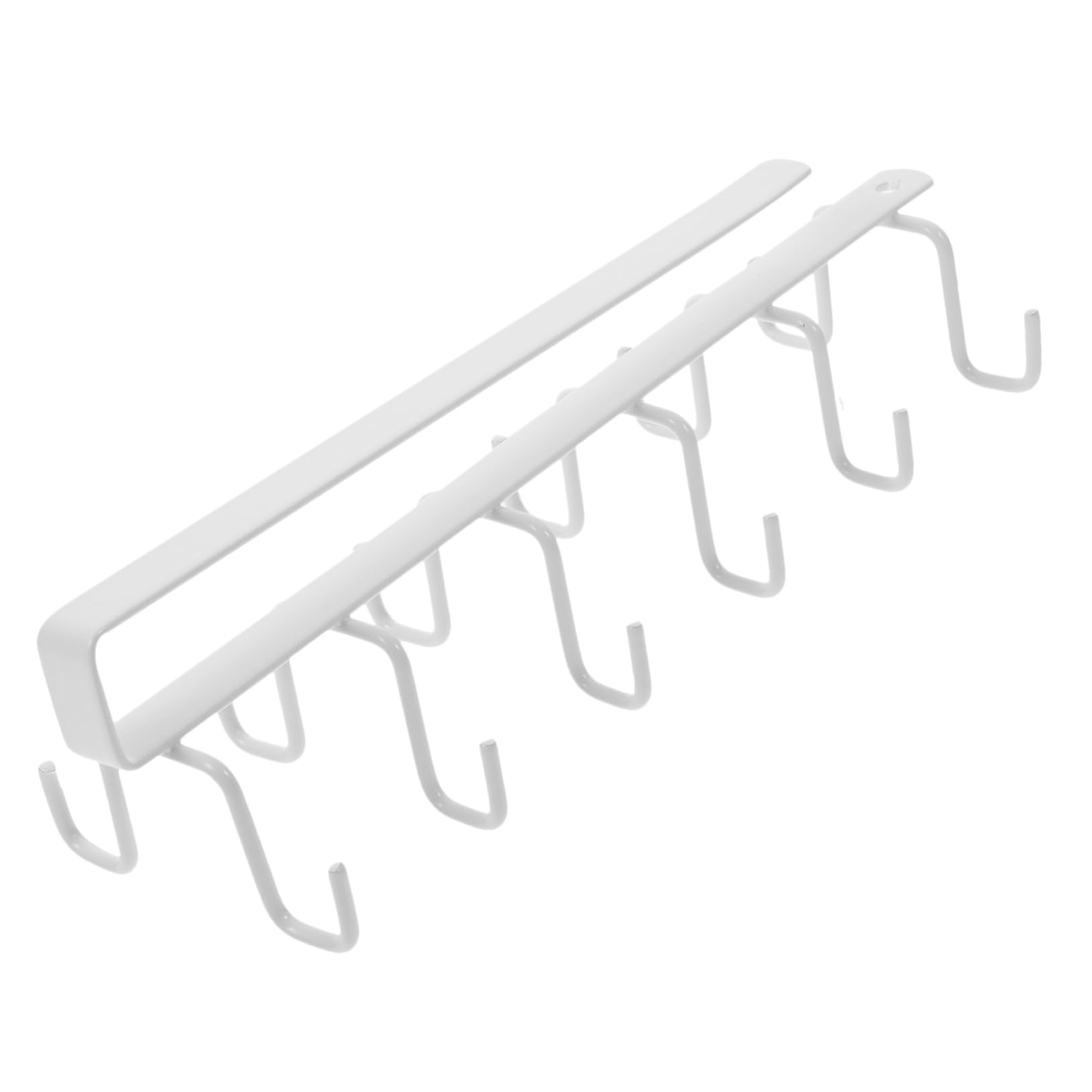 MAGICLULU 3 pezzi Portautensili Sottopensile Bianco Ganci Antiruggine per Tazze e Oggetti Mensola Appendibile da Parete Facile da Installare per Organizzazione Cucina