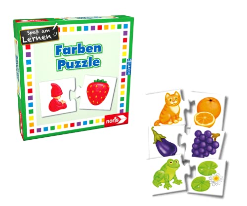 noris 608985664 - Farben Puzzle, Reise- und Mitbringspiel