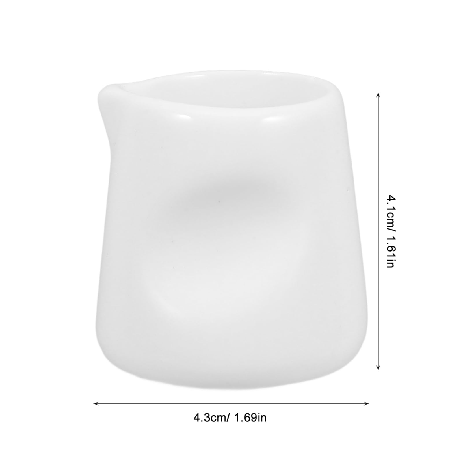 COLLBATH Ceramic Mini Coffee Pot Small Milk Creamer Pitcher Small Coffee Syrup Dispenser Coffee Creamer Pourer Ceramic Syrup Pitcher Coffee Pitcher