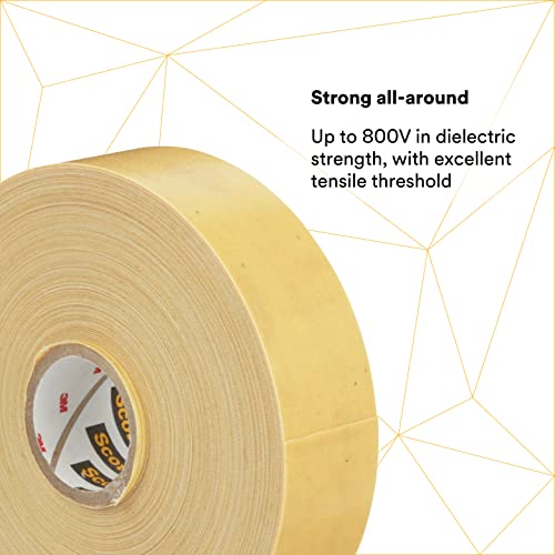 Image of 3M Electrical Insulating Varnished Cambric Tape 2520, 3 /4 in x 36 yd, 3 /4 in Width, 36 Foot Length
