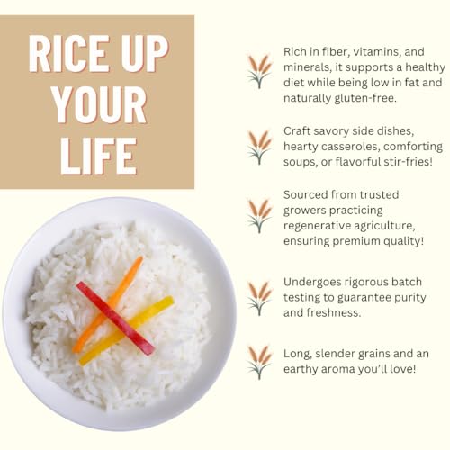 Mountain High Organics Certified White Long Grain Rice 6 Gallon/40 LB Bucket