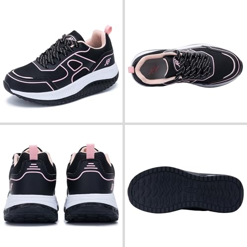 Image of Women's Walking Shoes with Arch Support Orthotic Plantar Fasciitis Sneakers