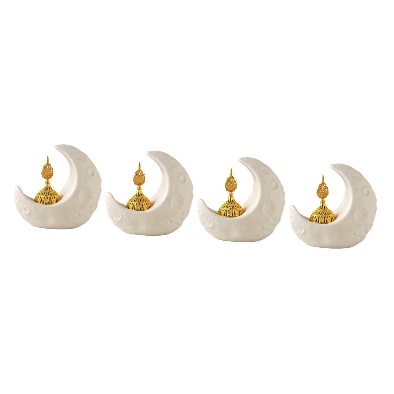 MAGICLULU 4stücke Räuchergefäß Mondform Aus Vielseitiger Weihrauchbrenner Für Aromatherapie Dekoration Und Festlichkeiten Für Zuhause Und Büro