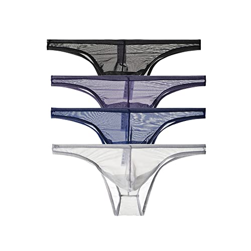 COMLIFE Mens Transparent Super Thin Hip Half Coverage Triangle Briefs Underwear Nude Panties Underpants