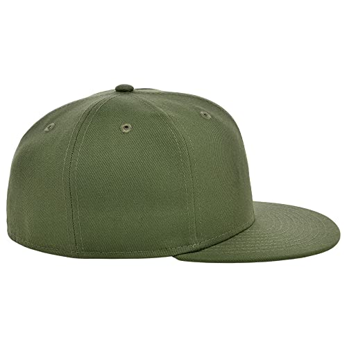 Image of Lids Blank Premium Full Court w /Colored Under Visor Fitted Cap