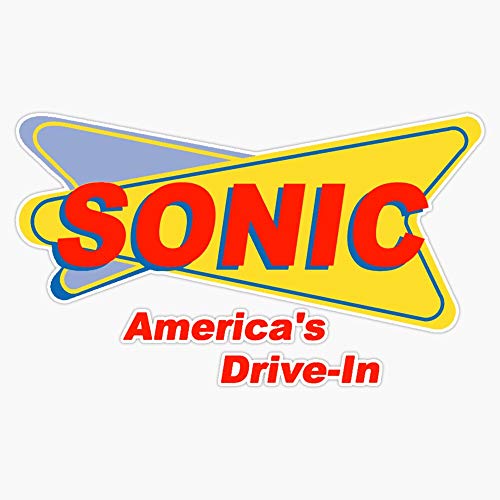 Sonic America'S Drive-In Fast Food Logo Red Sticker Vinyl Decal Wall Laptop Window Car Bumper...