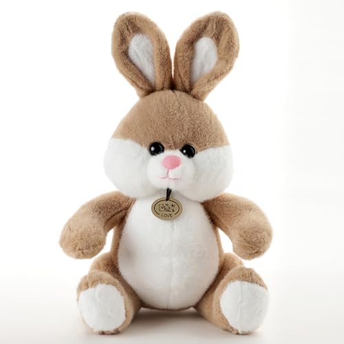 Image of Brown Bunny Plush Soft Toy 45 CM for Kids, Ultra Soft Stuffed Rabbit Teddy, Cute Huggable Plush Doll for Babies, Toddlers, Girls & Boys, Birthday Gift, Washable