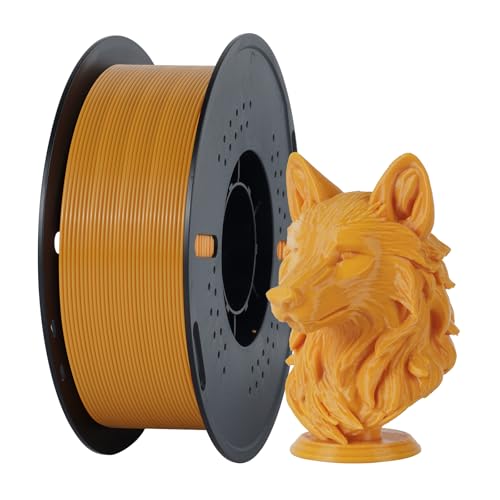 Image of Kingroon PETG 3D Printer Filament, High Strength, Low Warping, Odorless, Dimensional Accuracy + /- 0.02 mm, 1kg Spool(2.2lbs), 1.75 mm, Orange