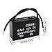 Twidec/2Pcs 450V AC 50/60Hz Run Capacitor 2-Wire Metallized Polypropylene Film Capacitors for Ceiling Fan Motor Start Run 6uf CBB61-6