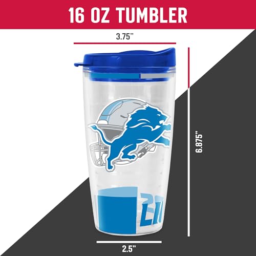 Image of Rico Industries NFL Football Double Wall Classic 16oz Or 20oz Tritan Tumbler W Lid