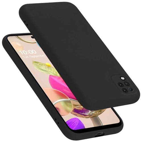 Cadorabo Funda de Silicona Compatible con LG K42, Funda Protectora de Cuerpo Completo para K42- Resistente a arañazos y Golpes Fina Funda de TPU - Liquid Negro