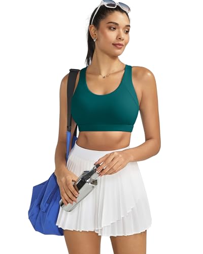 Image of RUNNING GIRL Sports Bras for Women,Seamless Strappy Sports Bra High Support Crisscross Back with Removable Pads