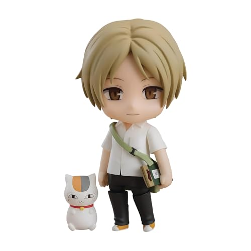 ねんどろいど 夏目友人帳 グッズ 夏目貴志&斑（ニャンコ先生） かわいい けいりょう 置物 おもしろい 可動肢 交換可能な顔 塗装済完成品 PVC 耐久 コレクション装飾 萌え 贈り物 誕生日 プレゼント（10cm） [並行輸入品]のサムネイル