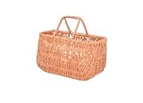 Robuste et durable : qualité artisanale avec anse solide (panier en osier avec anse). Résistant et durable pour transporter en toute sécurité les achats lourds.