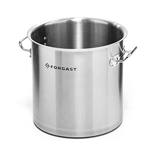 Forgast Olla Alta De Acero Inoxidable Capacidad 98 Litros Diámetro 50 Cm La Olla Se Puede Utilizar En Todo Tipo De Cocinas: Eléctrica, Gas E Inducción Aptas Para El Lavavajillas